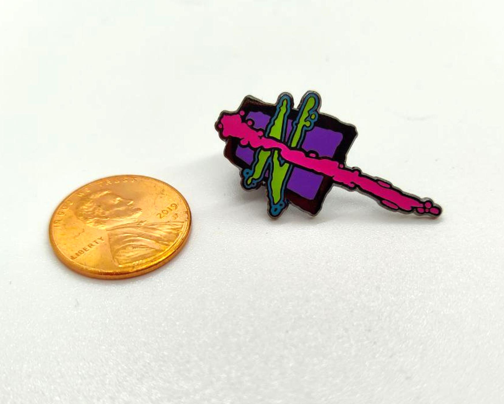 Neon Knives Hard Enamel Pin